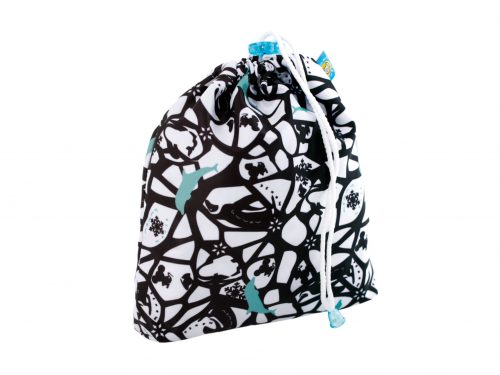 Reusable Wipe Bag + 5 reusable wipes (ADELLIA) – set