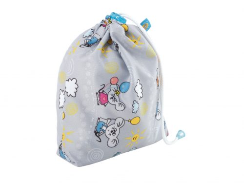 Reusable Wipe Pouch + 5pcs Reusable Wipes (BALLOON) - COMBINED SET