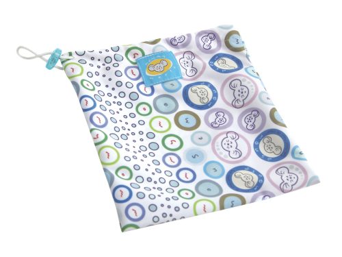 Reusable Wipe Pouch (BUBBLE GUM) +  5pcs Reusable Wipes - COMBINED SET