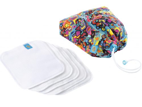 Reusable Wipe Pouch (INIKA) + 5pcs Reusable Wipes - COMBINED SET