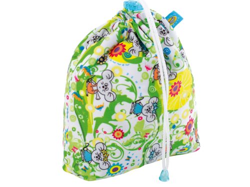 Reusable Wipe Pouch (LEMON TREE) + 5pcs Reusable Wipes - COMBINED SET