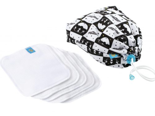Reusable Wipe Pouch (LUNA) + 5pcs Reusable Wipes - COMBINED SET