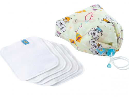 Reusable Wipe Pouch + 5pcs Reusable Wipes (TOYS) - COMBINED SET