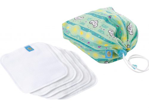 Reusable Wipe Pouch (MY SUNSHINE) + 5pcs Reusable Wipes - COMBINED SET