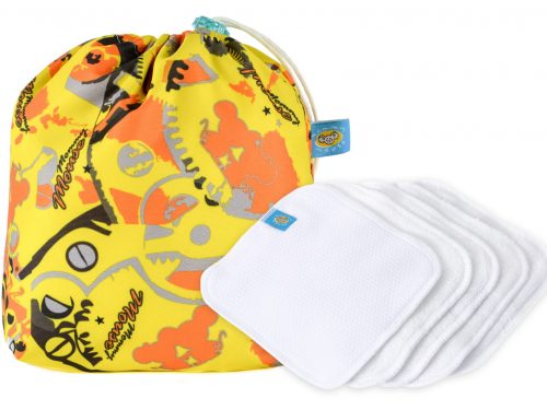 Reusable Wipe Pouch + 5pcs Reusable Wipes (HORA) - COMBINED SET