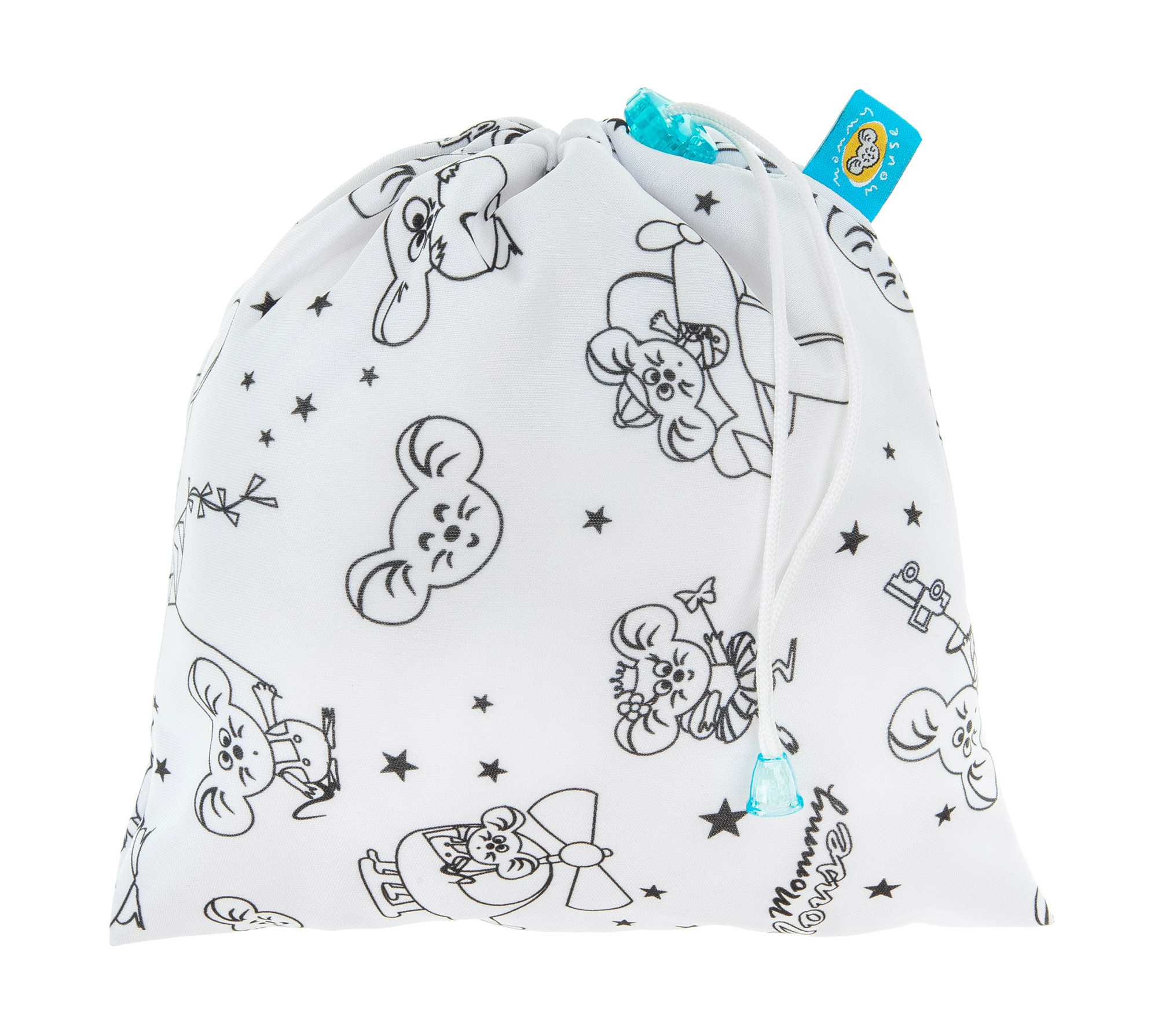 KOMPLET - Woreczek na chusteczki wielorazowe i 5szt. chusteczek wielorazowych (WHITE) KOMPLET - Woreczek na chusteczki wielorazowe i 5szt. chusteczek wielorazowych (WHITE)