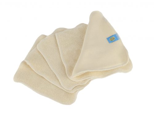 5 reusable COTTON ORGANIC wipes