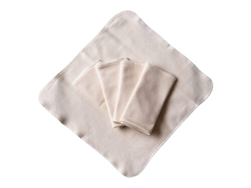 Cotton organic reusable wipes