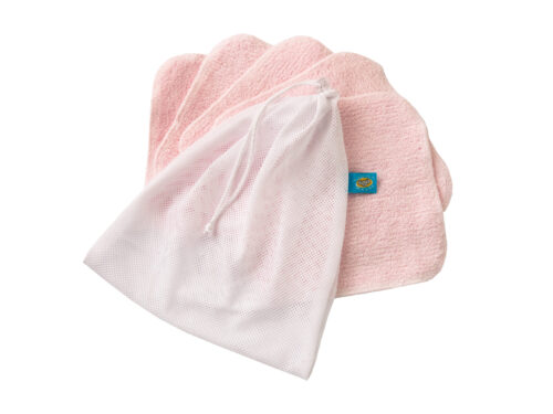Reusable BAMBOO PINK wipes 5pcs.